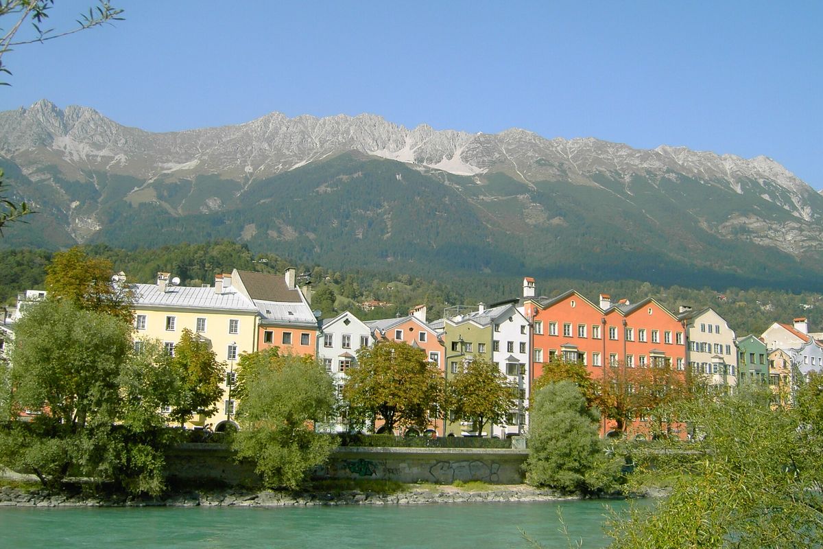 Innsbruck am Inn mit der Nordkette